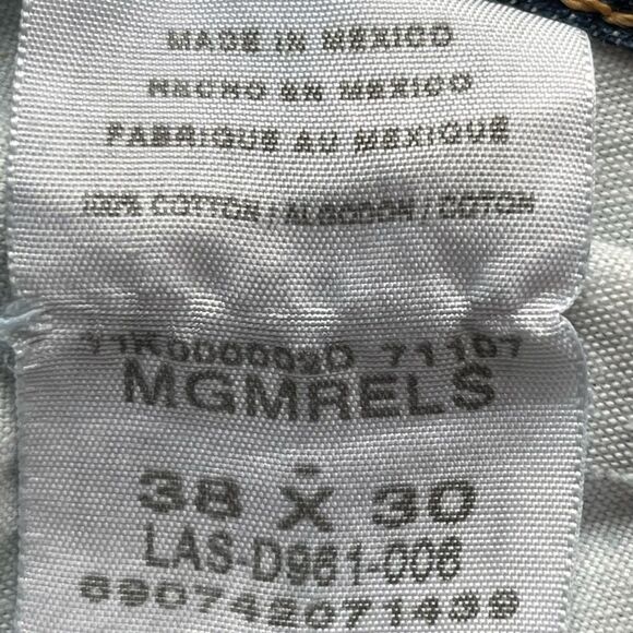 Gander Jeans Blue Men's 38x30 100% cotton 5 pocket excellent condition - Picture 2 of 9